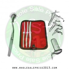  Hegar uterine dilator 3 pieces set, 7-8, 9-10, 13-14, pinwheel, grave 3pcs, collin large